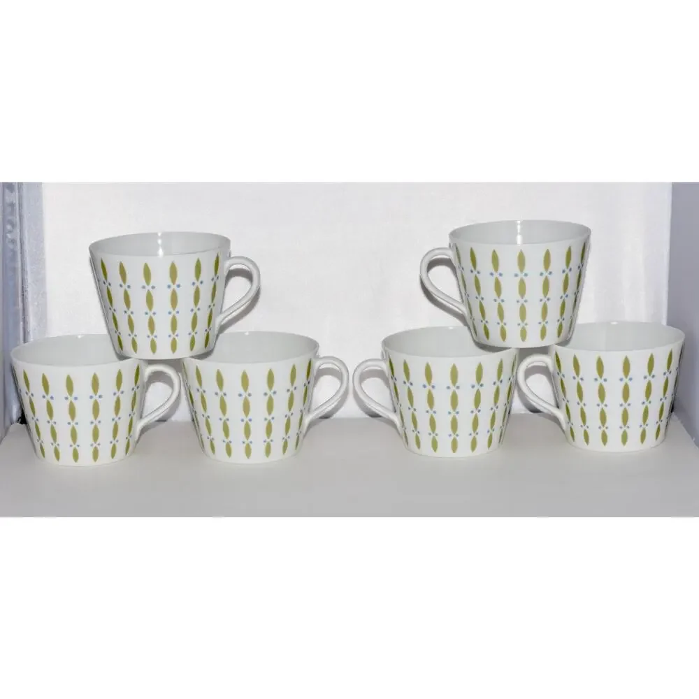 Melitta Zurich Luncheon Plates Coffee Tea Pot, Cup & Saucer 22pc MCM Modernism